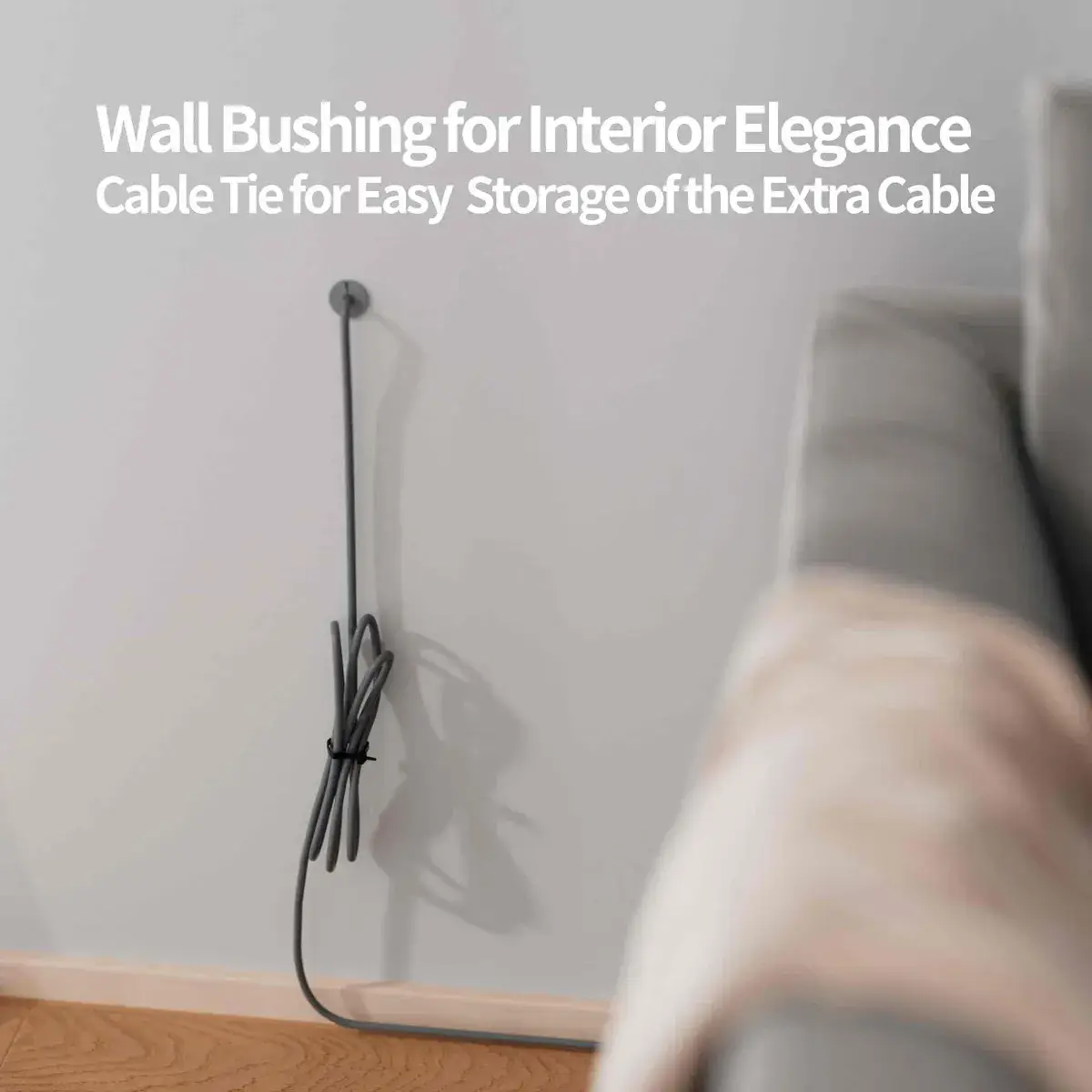 Rendering of wall cable pass through installation effect for RV and residential house